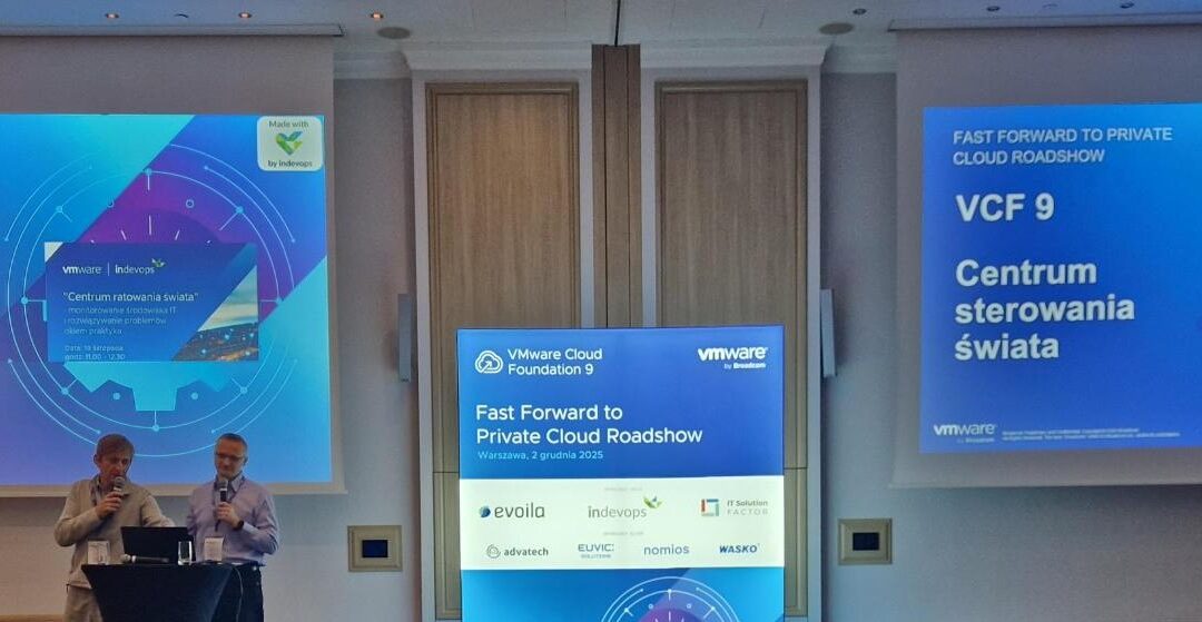 Indevops Gold Sponsor Warsaw: Fast Forward to Private Cloud Roadshow (VCF9)